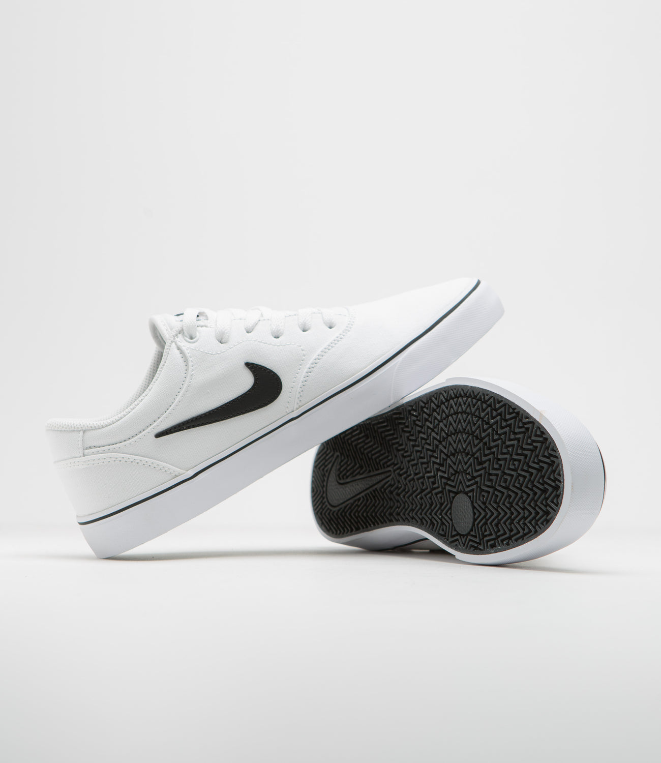Nike sb check solarsoft white canvas skate shoes Clearance