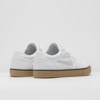 Nike SB Chron 2 Canvas Shoes - White / Light Bone - White - Gum Light Brown thumbnail