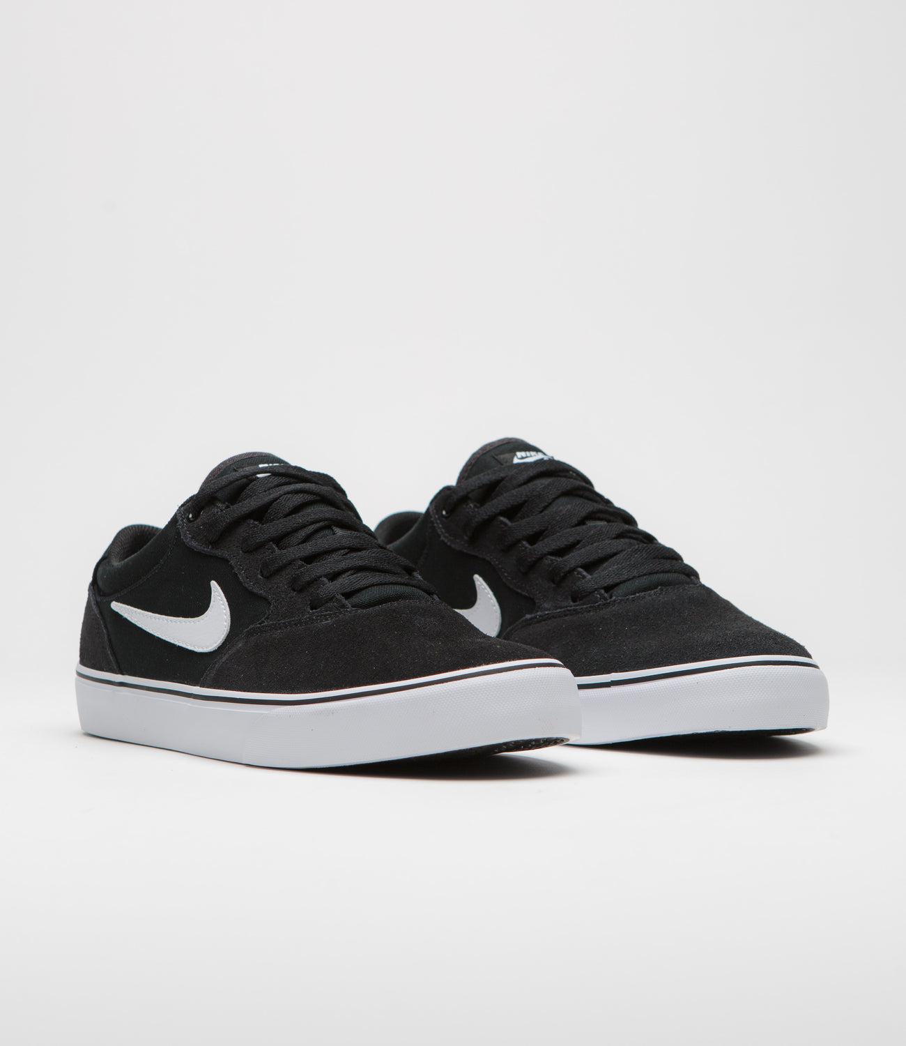 Nike SB Chron 2 Shoes - Black / White - Black | Flatspot