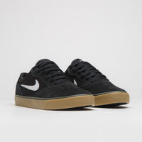 Nike SB Chron 2 Shoes - Black / White - Black - Gum Light Brown thumbnail