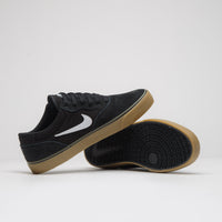 Nike SB Chron 2 Shoes - Black / White - Black - Gum Light Brown thumbnail