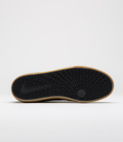Nike SB Chron 2 Shoes in Black and White and Black - Gum Light Brown
