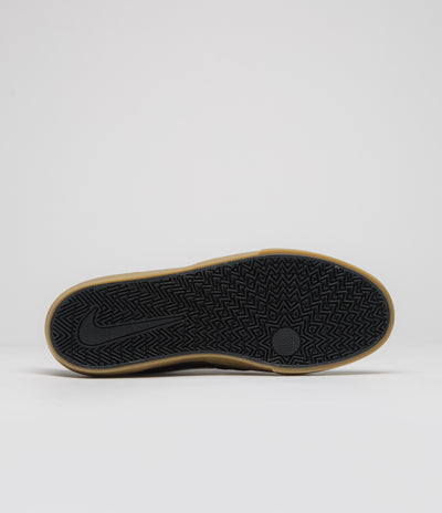 Nike SB Chron 2 Shoes - Black / White - Black - Gum Light Brown