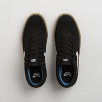 Nike SB Chron 2 Shoes in Black and White and Black - Gum Light Brown thumbnail