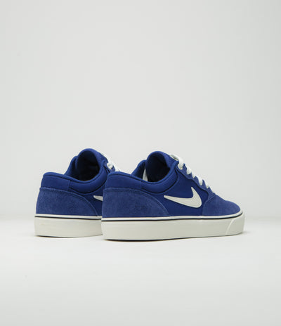 Nike SB Chron 2 Shoes in Deep Royal Blue and Sail and Deep Royal Blue