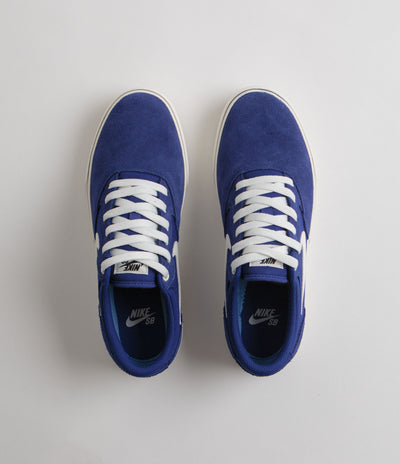 Nike SB Chron 2 Shoes in Deep Royal Blue and Sail and Deep Royal Blue