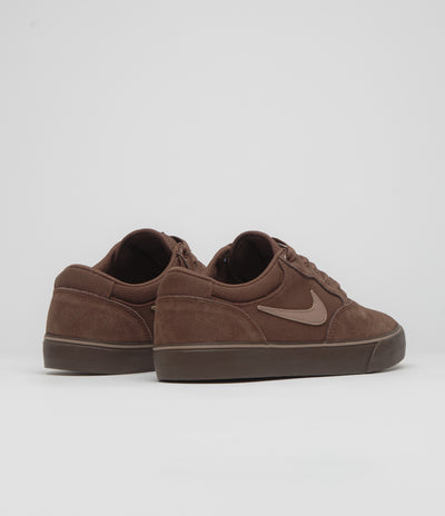 Nike SB Chron 2 Shoes in Fauna Brown and Desert Dust and Baroque Brown