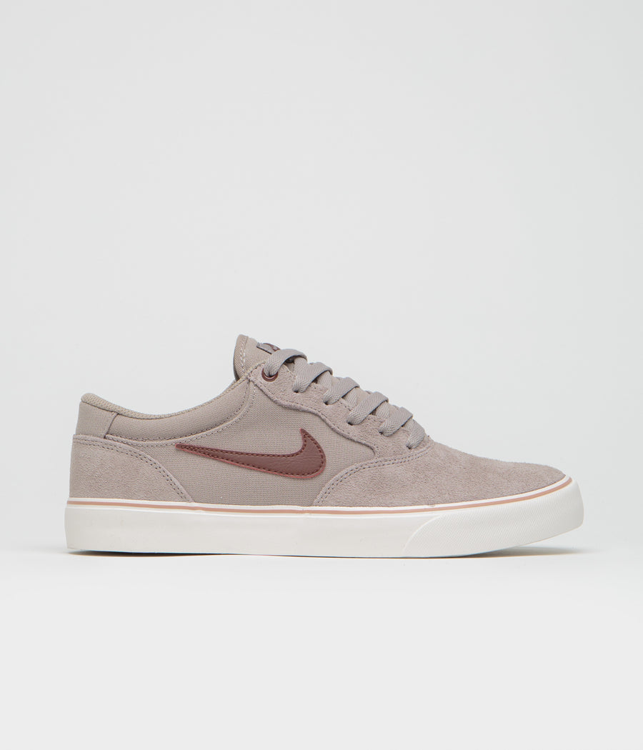 Nike SB Chron 2 Shoes in Malt and Red Sepia and Phantom - Particle Pink