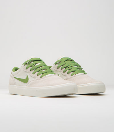 Nike SB Chron 2 Shoes in Phantom and Chlorophyll and Summit White - Sail