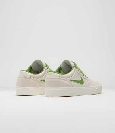 Nike SB Chron 2 Shoes in Phantom and Chlorophyll and Summit White - Sail