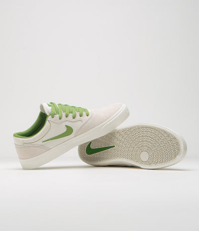 Nike SB Chron 2 Shoes in Phantom and Chlorophyll and Summit White - Sail