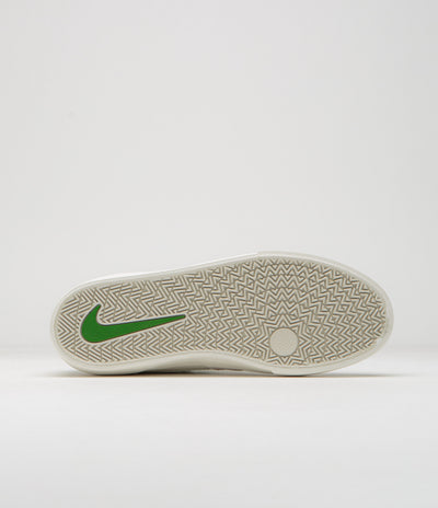 Nike SB Chron 2 Shoes in Phantom and Chlorophyll and Summit White - Sail