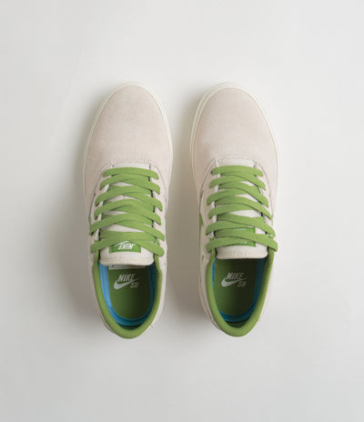 Nike SB Chron 2 Shoes in Phantom and Chlorophyll and Summit White - Sail