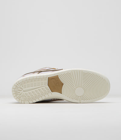 Nike SB City of Style Dunk Low Pro Premium Shoes - Football Grey / Coconut Milk - Khaki