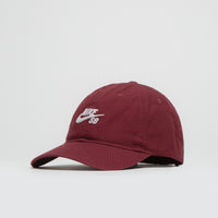 Nike SB Club Cap in Dark Team Red and White thumbnail