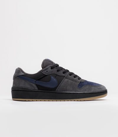 Nike SB Code 58 Shoes - Dark Smoke Grey / Blue Eclipse - Black