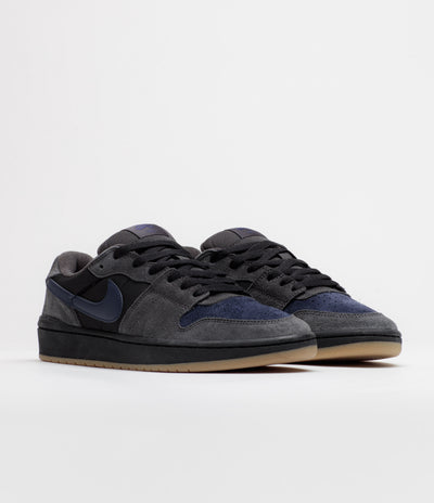 Nike SB Code 58 Shoes - Dark Smoke Grey / Blue Eclipse - Black