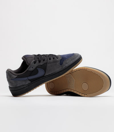 Nike SB Code 58 Shoes - Dark Smoke Grey / Blue Eclipse - Black