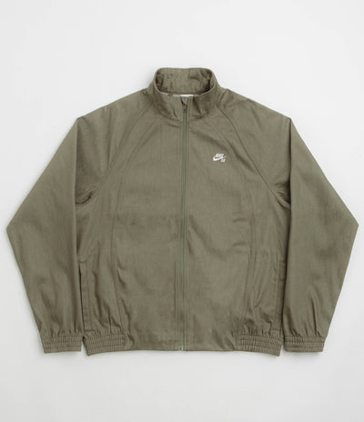 Nike SB Denim Track Jacket - Medium Olive / White