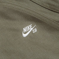 Nike SB Denim Track Jacket in Medium Olive and White thumbnail