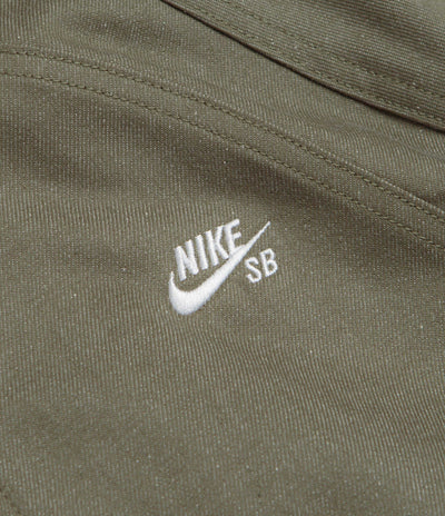 Nike SB Denim Track Jacket in Medium Olive and White