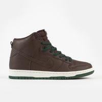 Nike SB Dunk High Pro 'Vegan' Shoes - Baroque Brown / Baroque Brown - Sail - Fir thumbnail