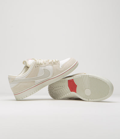 Nike SB Dunk Low Premium Shoes in Coconut Milk and Light Bone and Phantom