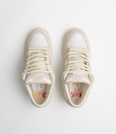 Nike SB Dunk Low Premium Shoes in Coconut Milk and Light Bone and Phantom