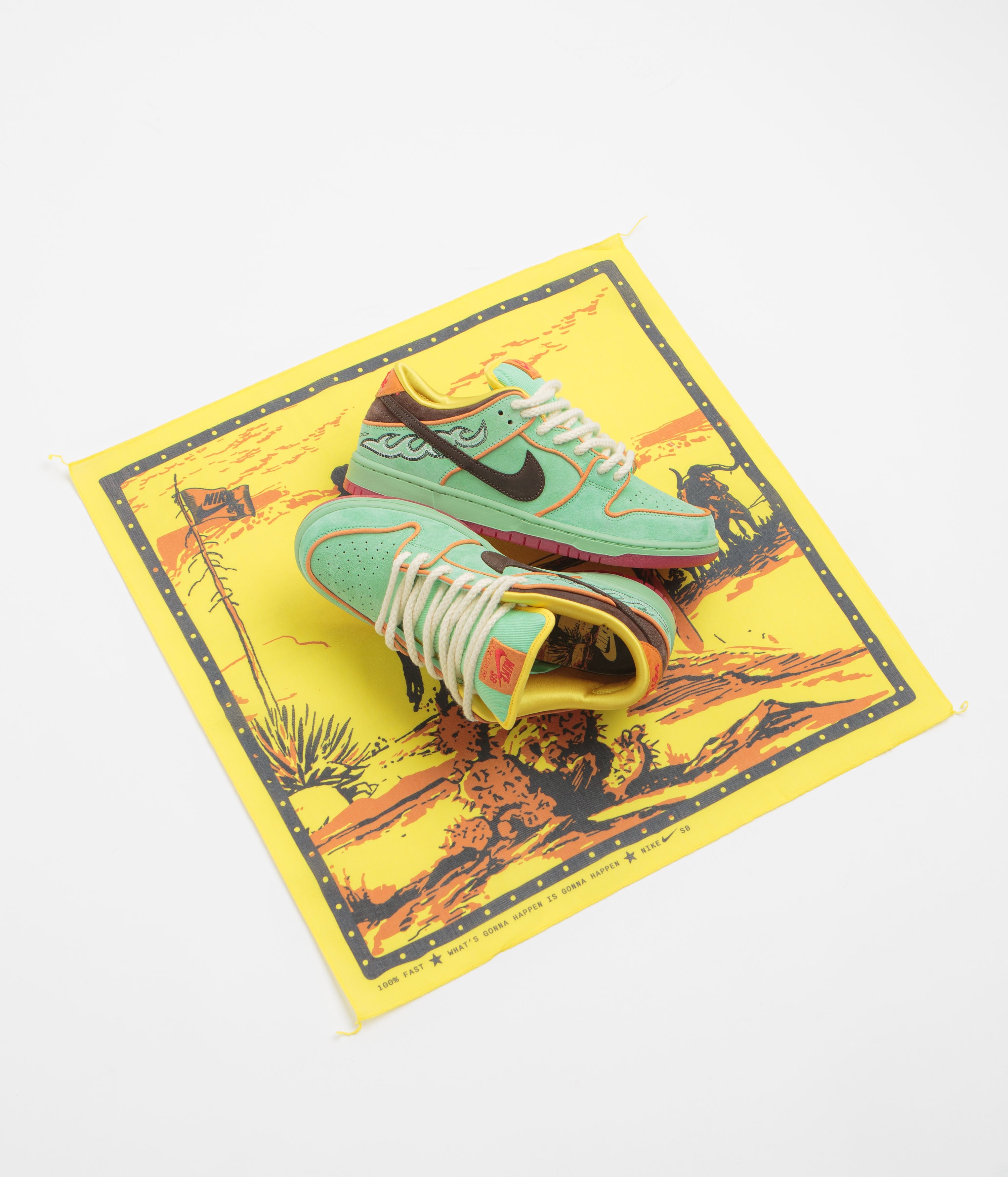 Nike SB Dunk Low Pro 'Rodeo' Shoes - Tourmaline / Baroque Brown - Mona ...