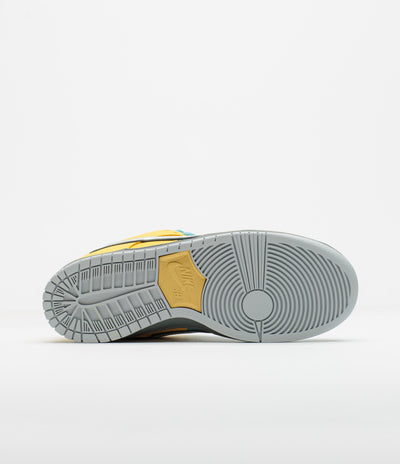 Nike SB Dunk Low Pro ‘Muni Fast' Shoes in Lightening and Wolf Grey and Denim Turquoise