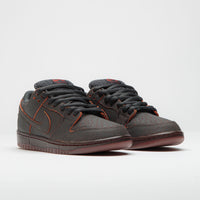 Nike SB Dunk Low Pro Premium 'Krampus' Shoes - Dark Smoke Grey / Campfire Orange - Black thumbnail