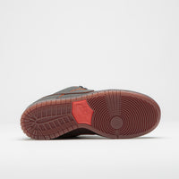 Nike SB Dunk Low Pro Premium 'Krampus' Shoes - Dark Smoke Grey / Campfire Orange - Black thumbnail