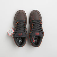 Nike SB Dunk Low Pro Premium 'Krampus' Shoes - Dark Smoke Grey / Campfire Orange - Black thumbnail