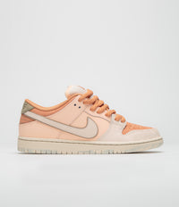 Nike SB Dunk Low Pro Premium 'Trocadero Gardens' Shoes in Amber Brown and Guava Ice and Crimson Tint - Hemp