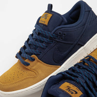 Nike SB Dunk Low Pro Premium Shoes - Midnight Navy / Midnight Navy - Desert Ochre thumbnail