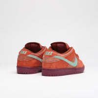 Nike SB Dunk Low Pro Premium Shoes - Mystic Red / Emerald Rise - Rugged Orange thumbnail