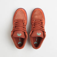 Nike SB Dunk Low Pro Premium Shoes - Mystic Red / Emerald Rise - Rugged Orange thumbnail