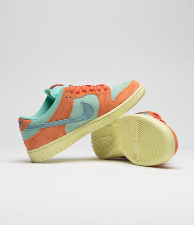 Nike SB Dunk Low Pro Premium Shoes - Orange / Noise Aqua - Emerald Rise - Orange