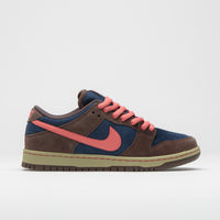 Nike SB Dunk Low Pro Shoes - Baroque Brown / Adobe - Midnight Navy thumbnail