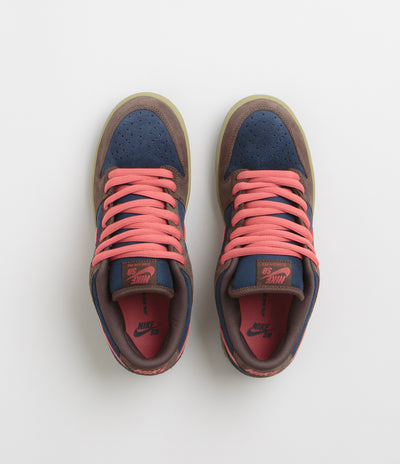 Nike SB Dunk Low Pro Shoes - Baroque Brown / Adobe - Midnight Navy