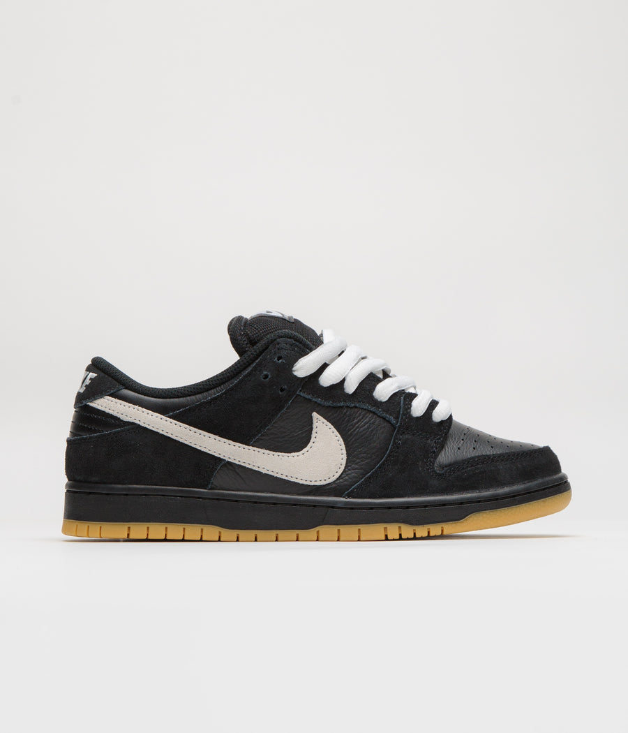 Nike SB Dunk Low Pro Shoes in Black and White and Black - Gum Light Brown - Black