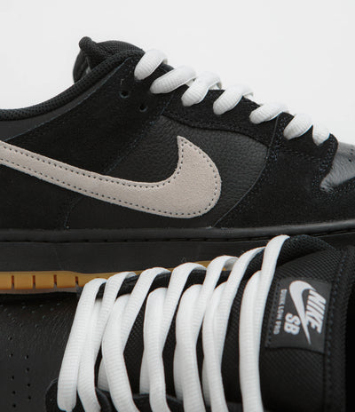 Nike SB Dunk Low Pro Shoes in Black and White and Black - Gum Light Brown - Black