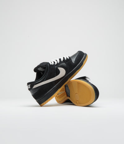 Nike SB Dunk Low Pro Shoes in Black and White and Black - Gum Light Brown - Black