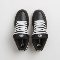 Nike SB Dunk Low Pro Shoes in Black and White and Black - Gum Light Brown - Black thumbnail