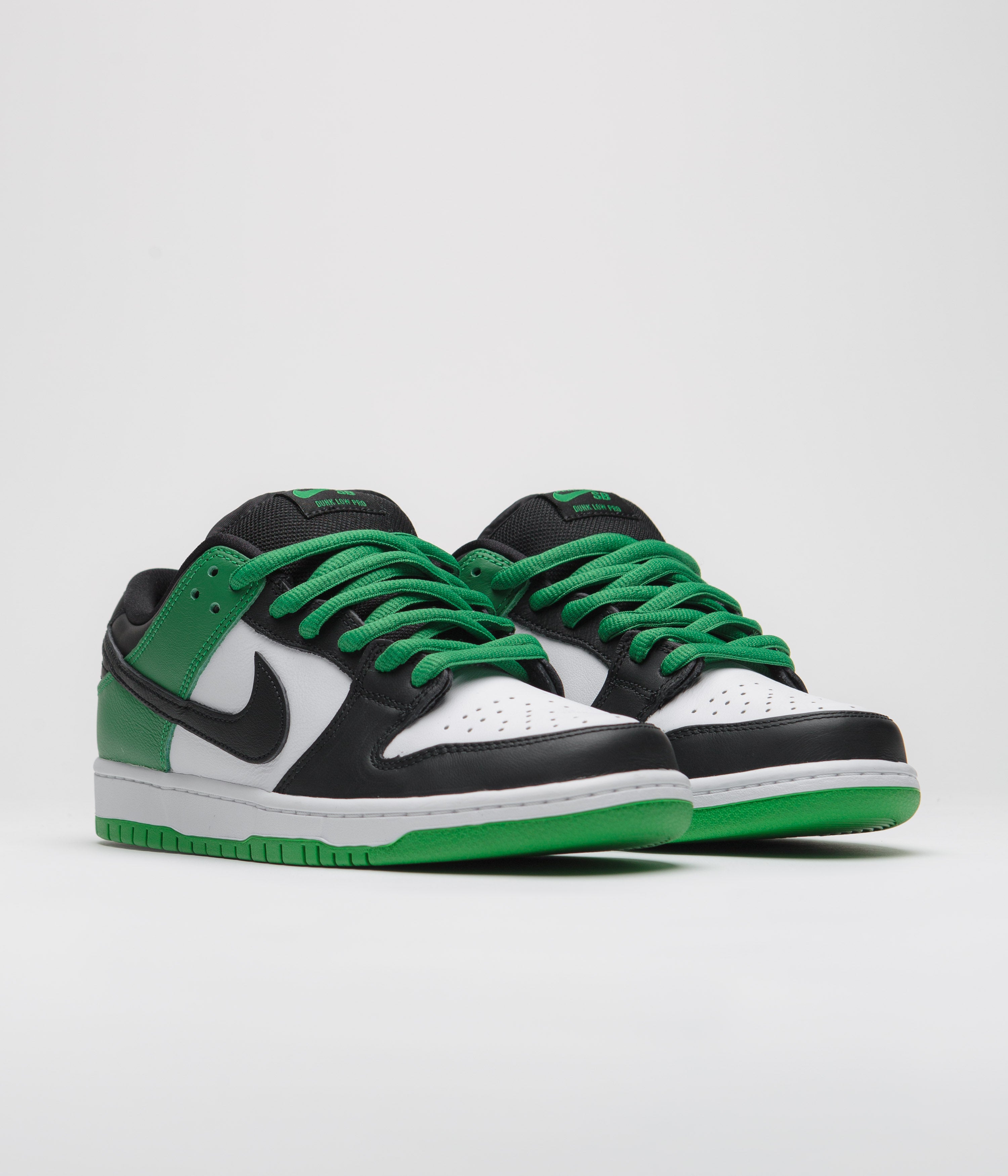 dunk low pro sb white classic green