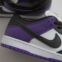 Nike SB Dunk Low Pro Shoes - Court Purple / Black - White - Court Purple thumbnail