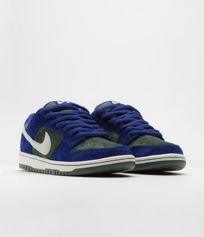 Nike SB Dunk Low Pro 'Wildcard' Shoes - Deep Royal Blue / Sail - Vintage Green