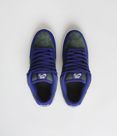 Nike SB Dunk Low Pro 'Wildcard' Shoes - Deep Royal Blue / Sail - Vintage Green