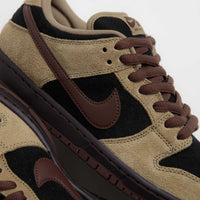 Nike SB Dunk Low Pro Shoes - Filbert / Light Chocolate - Black - Burgundy Ash thumbnail
