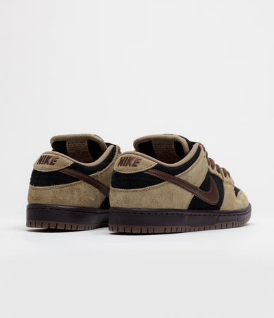 Nike SB Dunk Low Pro Shoes - Filbert / Light Chocolate - Black - Burgundy Ash